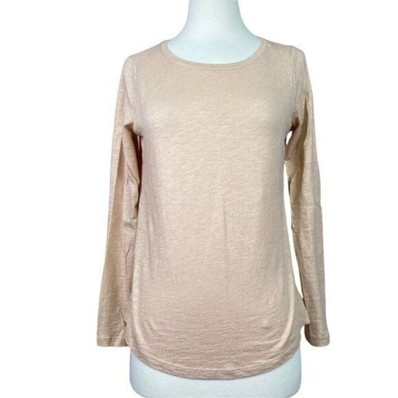 Boden Long Sleeve Tee Soft Shimmery Peach - Picture 1 of 4